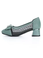 Pantofi cu Toc Gros TP508-30 GREEN | ADVANCER