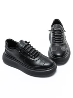 Pantofi Sport Barbati din piele naturala 1863 BLACK | ADVANCER
