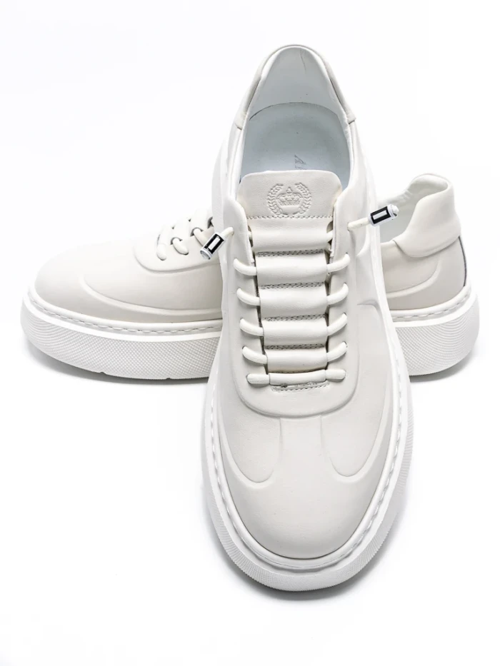 Pantofi Sport Barbati din piele naturala 1863 WHITE | ADVANCER