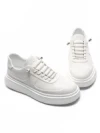 Pantofi Sport Barbati din piele naturala 1863 WHITE | ADVANCER