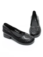 Pantofi cu Toc Gros 5889 BLACK | ADVANCER