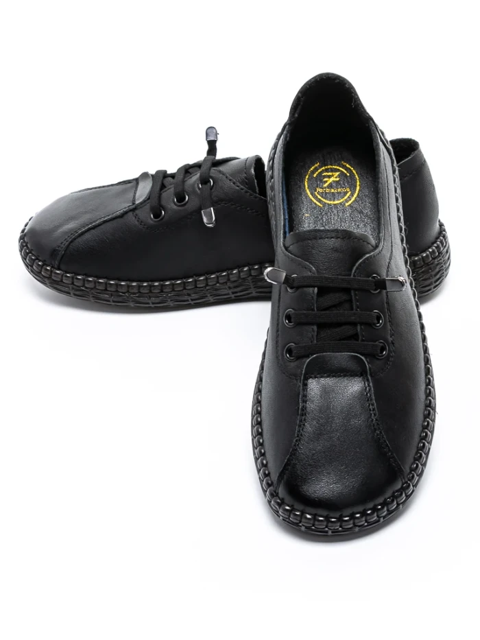 Pantofi Casual Dama din piele naturala 2810 BLACK | FORMAZIONE