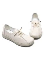 Pantofi Casual Dama din piele naturala 2810 CREAM | FORMAZIONE