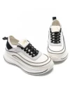 Pantofi Sport Dama din piele naturala 2228 CREAM-BLACK | FRANCO GERARDO