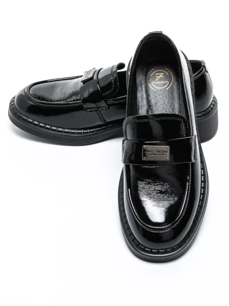 Pantofi Casual Dama din piele naturala 30902L BLACK | FORMAZIONE