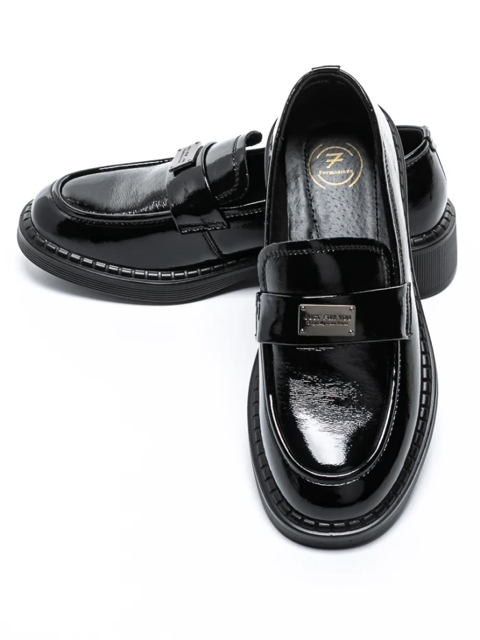 Pantofi Casual Dama din piele naturala 30902L BLACK | FORMAZIONE