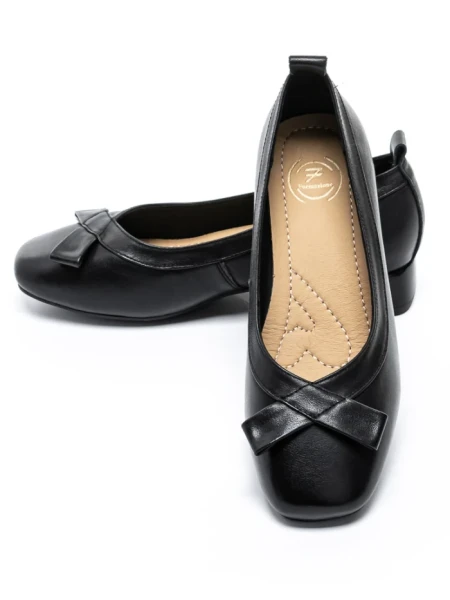 Pantofi cu Toc Gros 6911 BLACK | FORMAZIONE