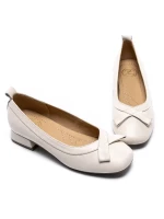 Pantofi cu Toc Gros 6911 CREAM | FORMAZIONE