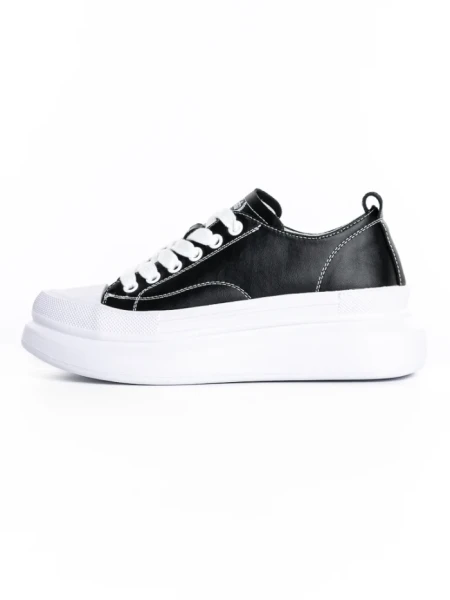 Pantofi Sport Dama din piele naturala 227802 BLACK | FRANCO GERARDO