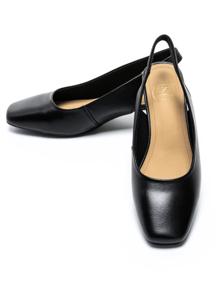Pantofi cu Toc Gros 919-1 BLACK | FORMAZIONE