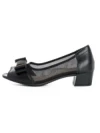 Pantofi cu Toc Gros 9661 BLACK | FORMAZIONE