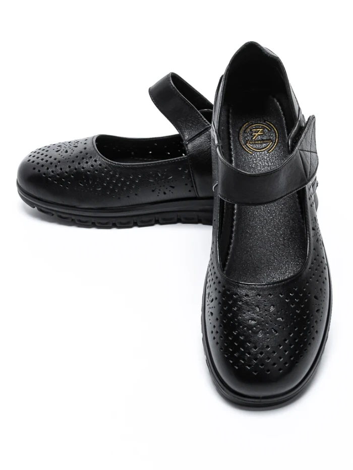 Pantofi Casual Dama din piele naturala 3510801 BLACK | FORMAZIONE