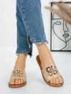 Papuci Dama cu Talpa Joasa 5PT3 BEIGE | MEI