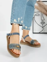 Sandale Dama cu Talpa Joasa 5GZ50 BLUE | MEI