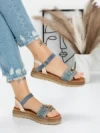 Sandale Dama cu Talpa Joasa 5GZ50 BLUE | MEI