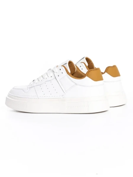 Pantofi Casual Barbati 2501 WHITE-BEIGE | MEI