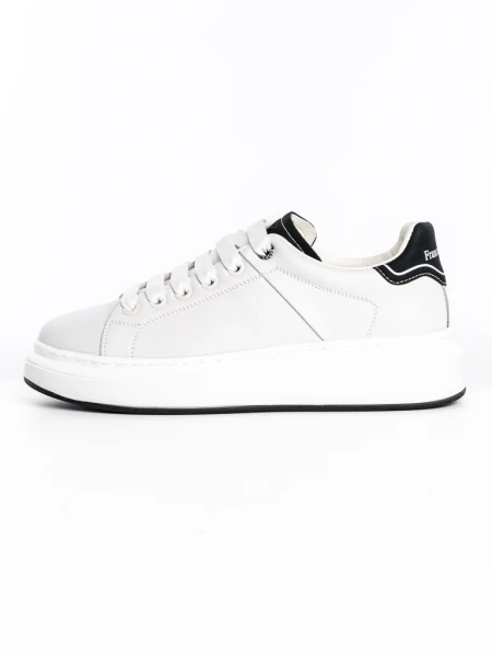 Pantofi Sport Barbati 8632 Alb-Negru » meishop.life