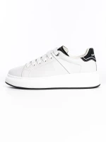 Pantofi Sport Barbati 8632 Alb-Negru » meishop.life