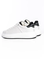 Pantofi Sport Barbati 8632 Alb-Negru » meishop.life
