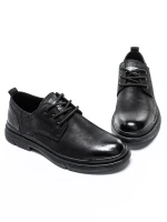 Pantofi Barbati din piele naturala  806003 Negru » meishop.life