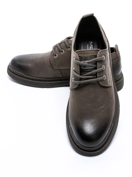 Pantofi Barbati din piele naturala  806003 Gri » meishop.life