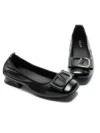 Balerini Dama din piele naturala 8561 BLACK | GALOP