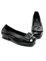 Balerini Dama din piele naturala 8561 BLACK | GALOP