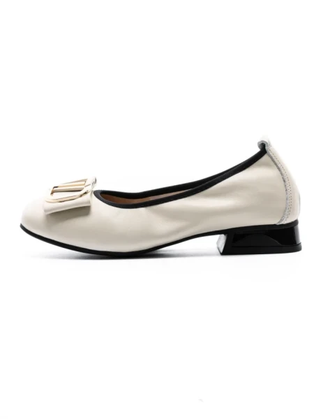 Balerini Dama din piele naturala 8561 CREAM | GALOP