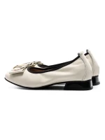 Balerini Dama din piele naturala 8561 CREAM | GALOP