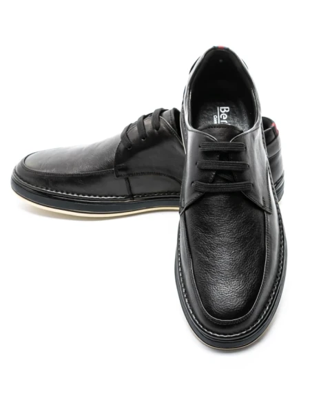 Pantofi Casual Barbati din piele naturala B24513 BLACK | BERLINER