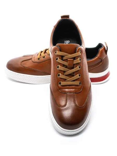 Pantofi Casual Barbati din piele naturala A61 BROWN | BERLINER