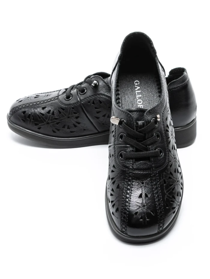 Pantofi Casual Dama din piele naturala 9067 BLACK | GALOP