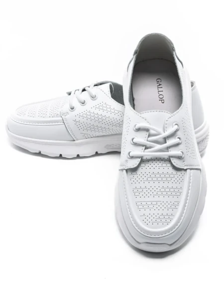 Pantofi Casual Dama din piele naturala K98820 WHITE | GALOP