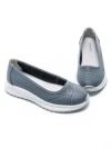 Balerini Dama din piele naturala K98821 BLUE | GALOP
