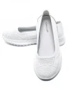 Balerini Dama din piele naturala K98821 WHITE | GALOP