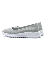 Balerini Dama din piele naturala K98821 GREY | GALOP