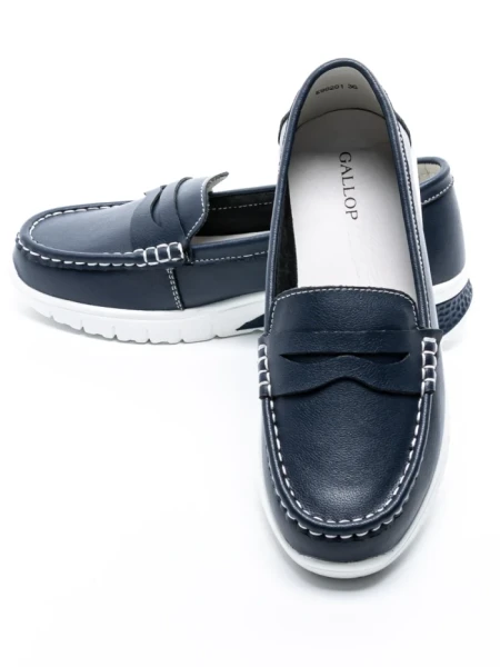 Pantofi Casual Dama din piele naturala K98201 DARK BLUE | GALOP