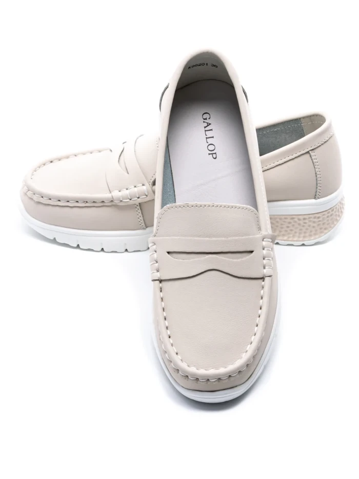 Pantofi Casual Dama din piele naturala K98201 APRICOT | GALOP
