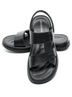 Sandale Barbati din piele naturala 592096 BLACK | ADVANCER