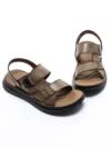 Sandale Barbati din piele naturala 592096 GREY | ADVANCER