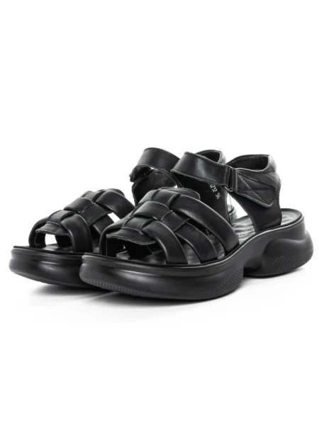 Sandale Dama din piele naturala 2776737 BLACK | ADVANCER