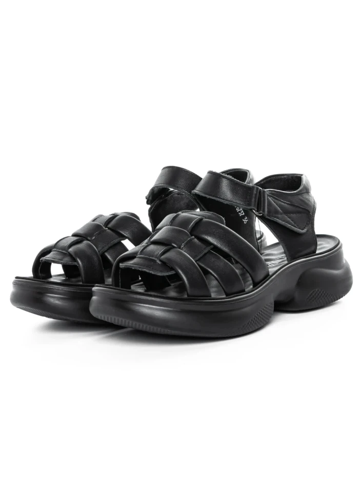 Sandale Dama din piele naturala 2776737 BLACK | ADVANCER