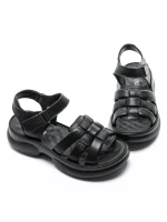 Sandale Dama din piele naturala 2776737 BLACK | ADVANCER