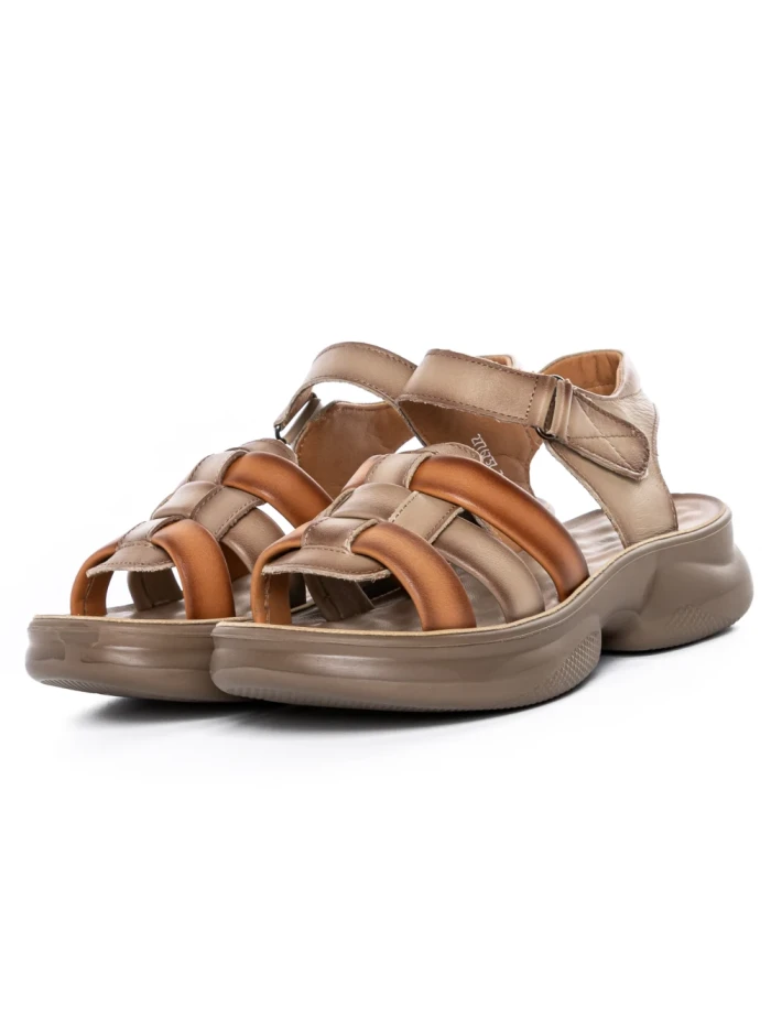 Sandale Dama din piele naturala 2776737 BROWN | ADVANCER