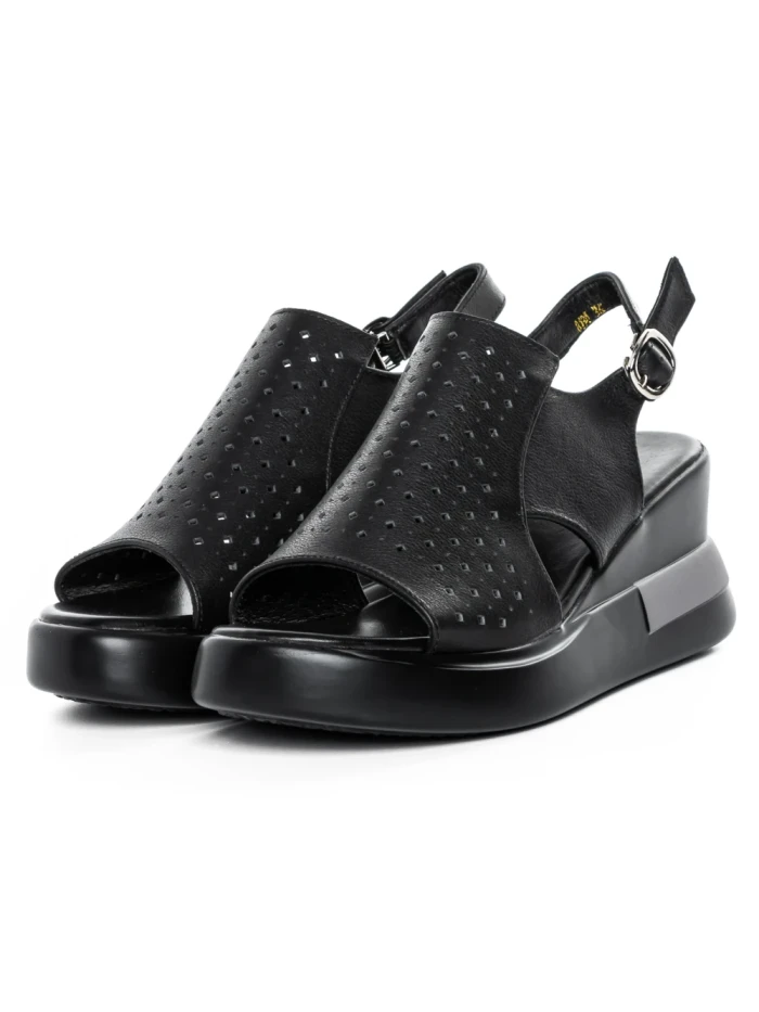 Sandale Dama din piele naturala 8130 BLACK | ADVANCER