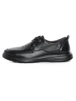 Pantofi Casual Barbati din piele naturala 883L-17 BLACK | ADVANCER