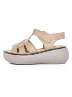 Sandale Dama din piele naturala FF03 APRICOT | ADVANCER