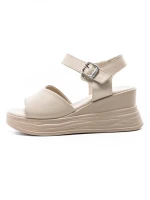 Sandale Dama din piele naturala 8701-1 CREAM | ADVANCER