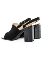 Sandale Dama din piele naturala K24095-7893 BLACK | ADVANCER
