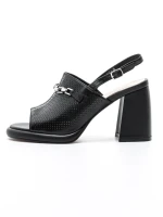 Sandale Dama din piele naturala K347-1 BLACK | ADVANCER